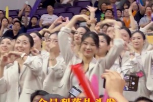 穿正装戴工牌！粤BA深圳队主场啦啦队.都是商务Style！